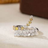 14k Gold 1.77 Ctw Natural H Diamond Ring