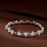 14k Gold 3.18 Ct Natural H Diamond Bracelet