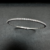 14k Gold 0.93 Ct Natural H Diamond Bracelet