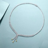 14k Gold 3.77 Ctw Natural H Diamond Necklace