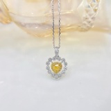 14k Gold 0.29 Ctw Natural H Diamond Pendant( Without Chain )