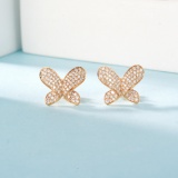 14k Gold 0.40 Ct Natural H Diamond Earrings