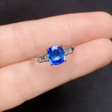 14k Gold 1.58 Ctw Natural Sapphire & Diamond Ring