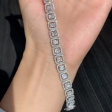 14k Gold 5.00 Ct Natural H Diamond Bracelet