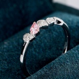 14k Gold 0.18 Ctw Natural Pink Diamond & Diamond Ring