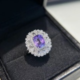14k Gold 3.39 Ctw Natural Sapphire & Diamond Ring