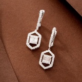 14k Gold 0.78 Ctw Natural H Diamond Earrings