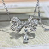 Gia Certified 14k Gold 1.63 Ctw Natural G Si2 Pear Diamond Necklace