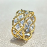 14k Gold 0.26 Ct Natural H Diamond Ring