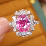 14k Gold 2.70 Ctw Natural Sapphire & Diamond Ring