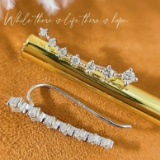 14k Gold 0.36 Ct Natural H Diamond Earrings