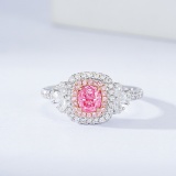14k Gold 1.14 Ctw Natural Pink Diamond & Diamond Ring