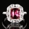 14k Gold 2.57 Ctw Natural Sapphire & Diamond Ring