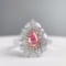 14k Gold 1.44 Ctw Natural Pink Diamond & Diamond Ring/pendant