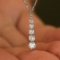 14k Gold 0.46 Ct Natural H Diamond Necklace