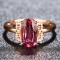 14k Gold 1.85 Ct Natural Tourmaline & Diamond Ring