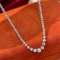 14k Gold 3.02 Ct Natural H Diamond Necklace