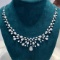 14k Gold 3.58 Ct Natural H Diamond Necklace