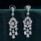 14k Gold 1.52 Ctw Natural H Diamond Earrings