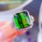14k Gold 9.22 Ct Natural Tourmaline & Diamond Ring