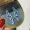 14k Gold 4.32 Ct Natural Aquamarine & Diamond Earrings
