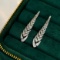 14k Gold 0.7 Ct Natural H Diamond Earrings