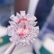 14k Gold 5.37 Ctw Natural Padparadscha Sapphire & Diamond Ring/pendant