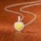 14k Gold 0.47 Ctw Natural Yellow Diamond & Diamond Necklace