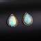 14k Gold 1.32 Ct Natural Opal Earrings