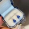 14k Gold 0.92 Ct Natural Sapphire & Diamond Earrings