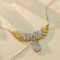 14k Gold 1.02 Ct Natural H Diamond Necklace