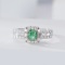 14k Gold 1.10 Ctw Natural Green Diamond & Diamond Ring