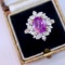 14k Gold 3.51 Ctw Natural Sapphire & Diamond Ring