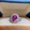14k Gold 2.25 Ctw Natural Pink Diamond Ring