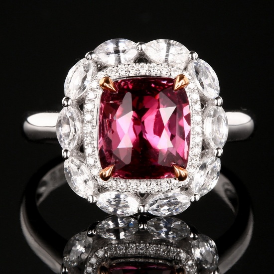 14k Gold 2.57 Ctw Natural Sapphire & Diamond Ring