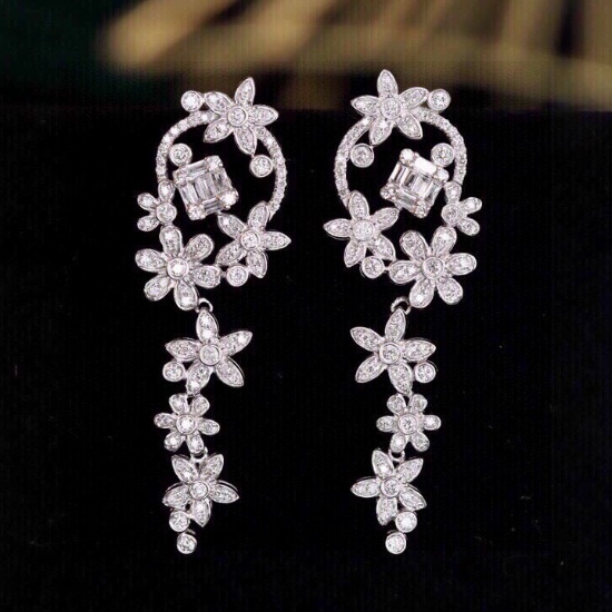 14k Gold 1.02 Ct Natural H Diamond Earrings