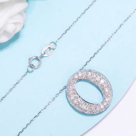 14k Gold 0.81 Ct Natural H Diamond Necklace