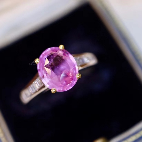14k Gold 2.72 Ctw Natural Sapphire & Diamond Ring