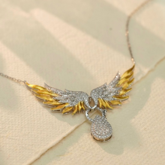 14k Gold 1.02 Ct Natural H Diamond Necklace