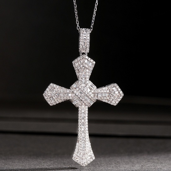 14k Gold 0.78 Ctw Natural H Diamond Necklace