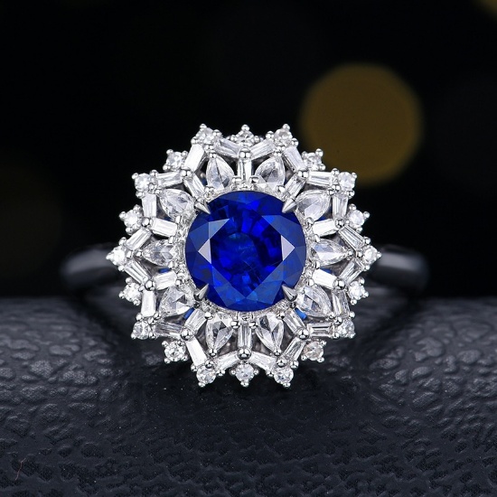 14k Gold 2.08 Ctw Natural Sapphire & Diamond Ring/pendant