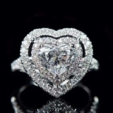 14k Gold 0.81 Ct Natural H Diamond Ring