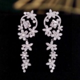 14k Gold 1.02 Ct Natural H Diamond Earrings