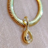 14k Gold 0.16 Ct Natural H Diamond Necklace