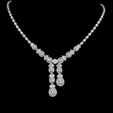 14k Gold 4.02 Ct Natural H Diamond Necklace