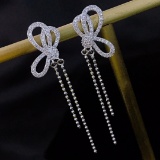 14k Gold 0.58 Ct Natural H Diamond & Butterfly Earrings