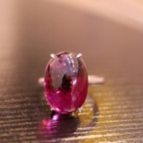 14k Gold 13.52 Ct Natural Tourmaline & Solitaire Ring