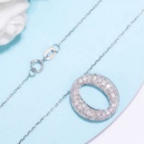 14k Gold 0.81 Ct Natural H Diamond Necklace