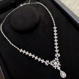 14k Gold 3.82 Ct Natural H Diamond Necklace