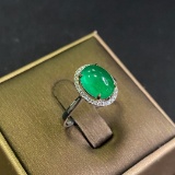 14k Gold 2.40 Ctw Natural Emerald & Diamond Ring